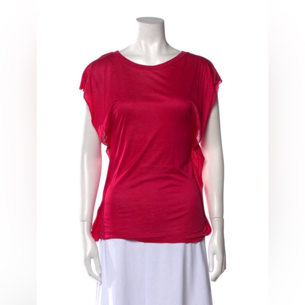 Dries Van Noten Vibrant Pink Short Sleeve Top